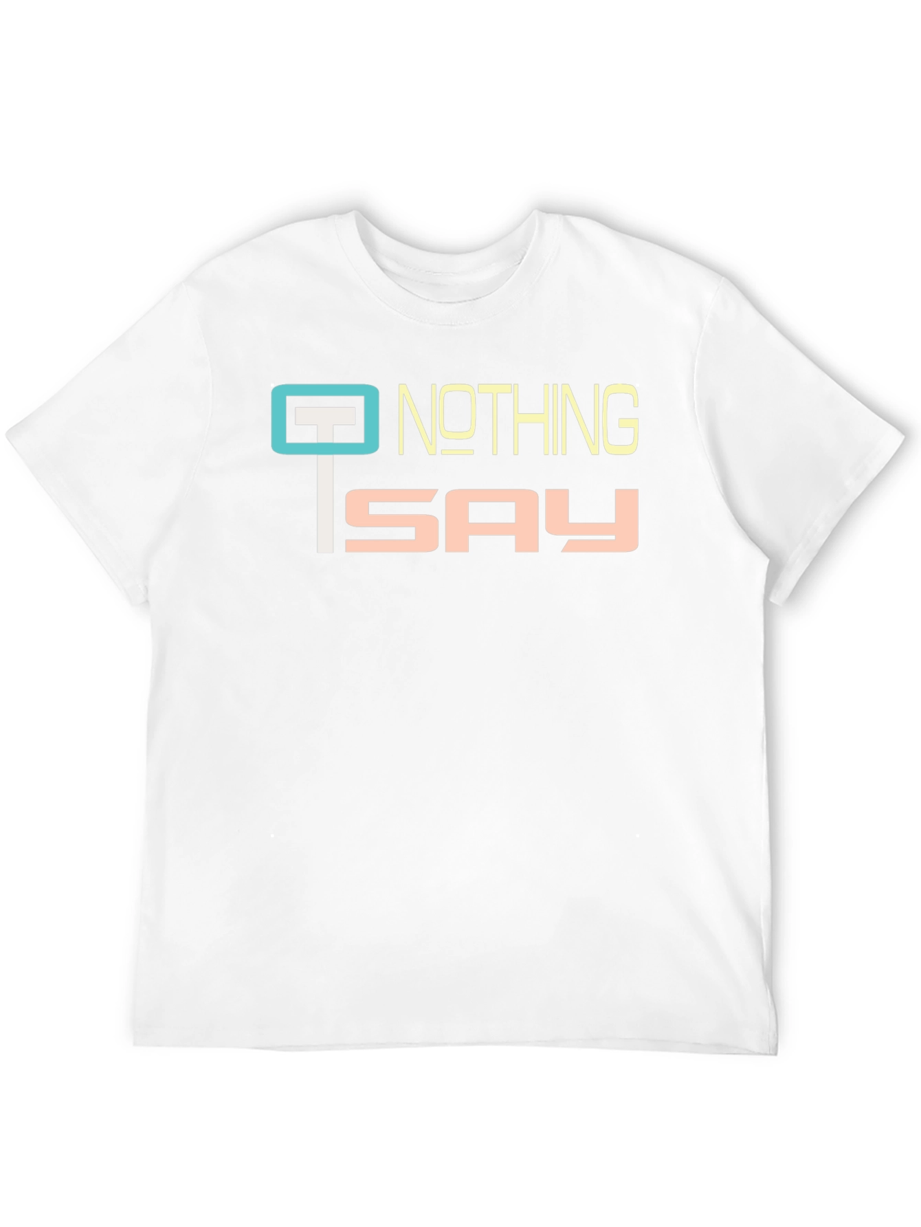 Nothing To Say Graphic Tee - Black Casual T-Shirt