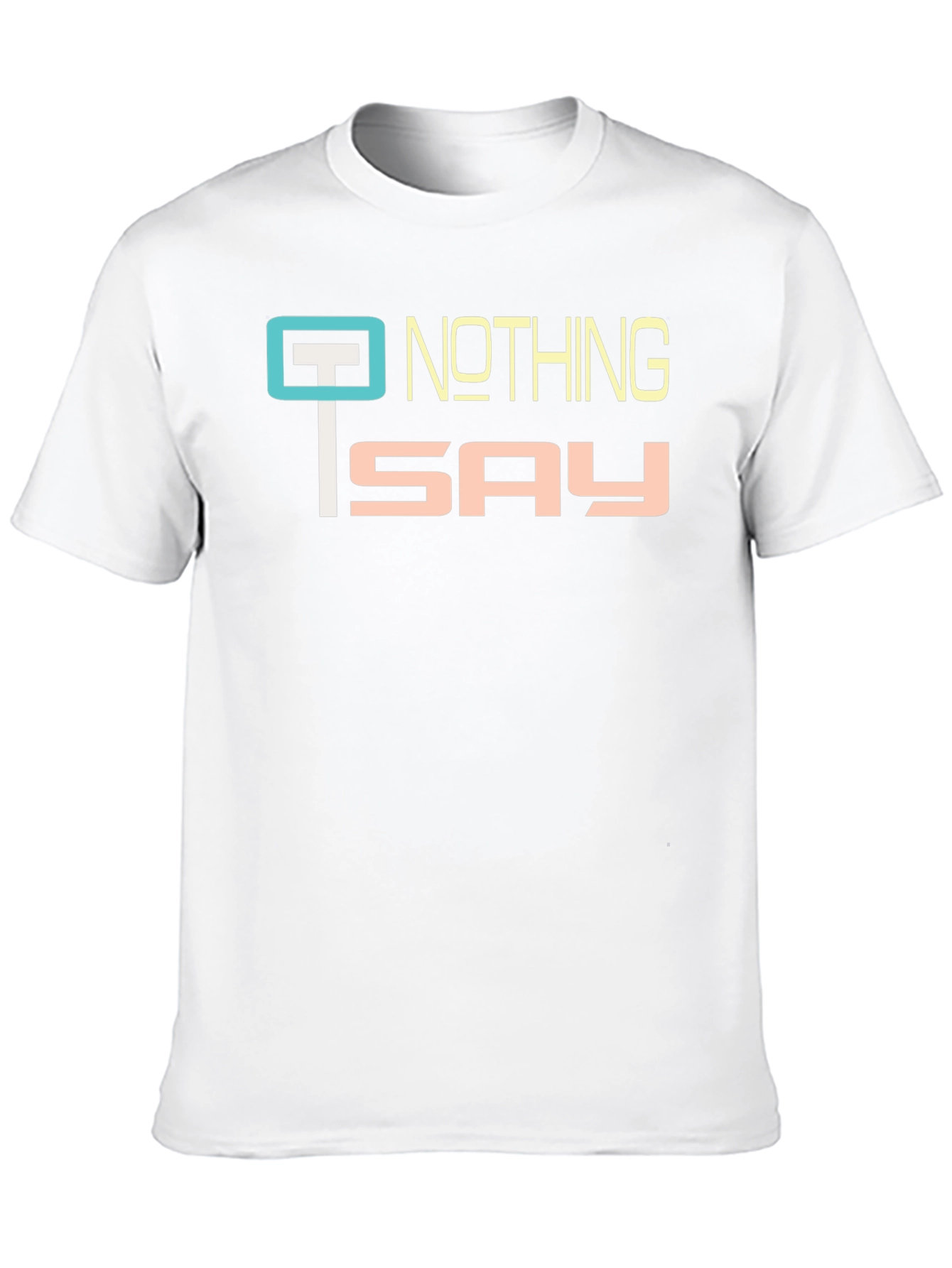 Nothing To Say Graphic Tee - Black Casual T-Shirt