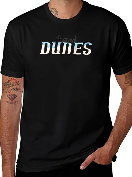 Sand Dunes Graphic T-Shirt - Black