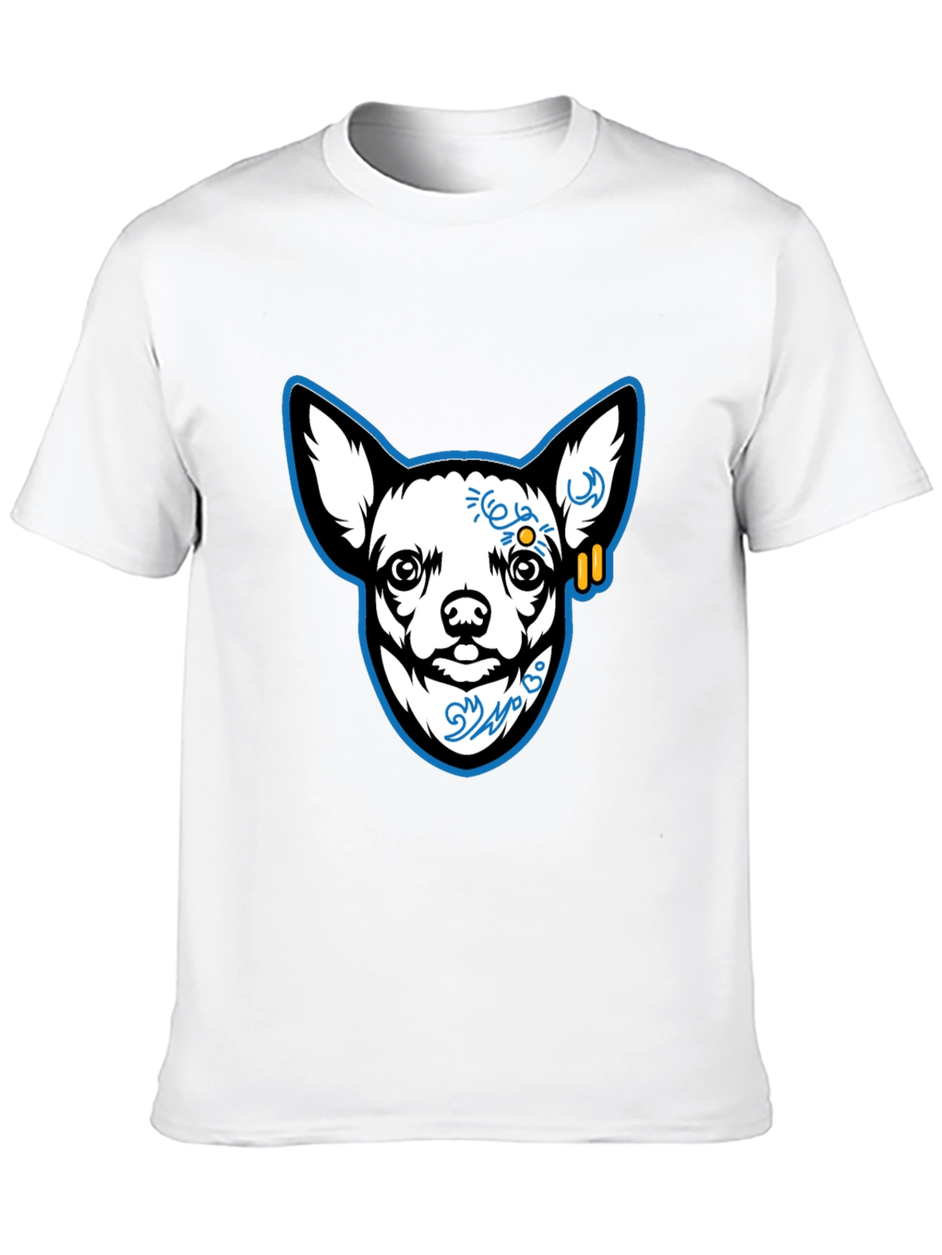 Cool Chihuahua Graphic Black T-Shirt