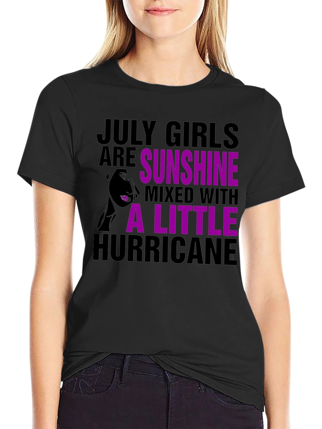 July Girls Sunshine Hurricane Black T-Shirt