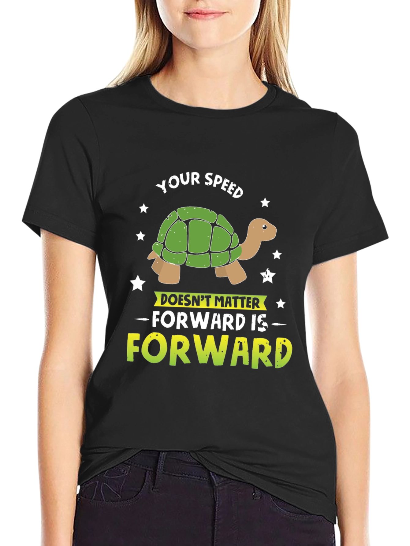 Your Speed Doesnt Matter Turtle Graphic T-Shirt