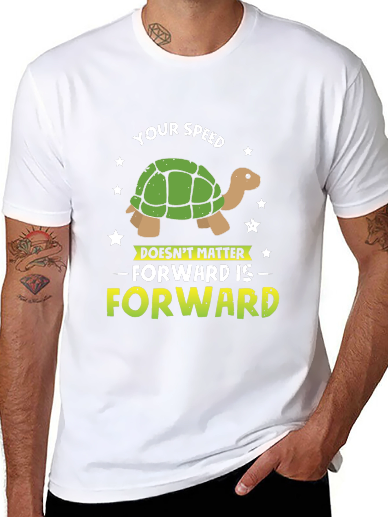 Your Speed Doesnt Matter Turtle Graphic T-Shirt