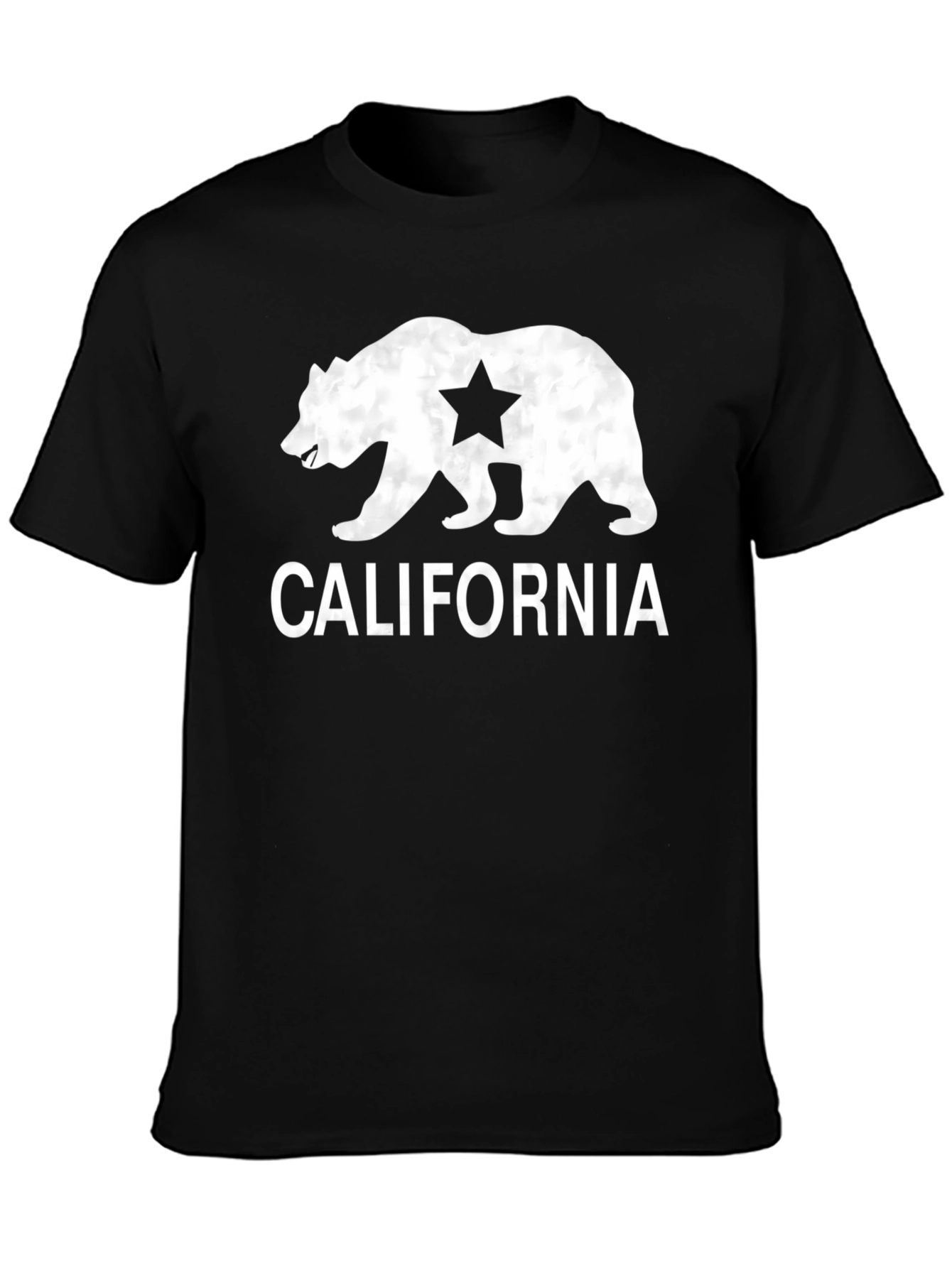 California Bear Graphic Tee - Black