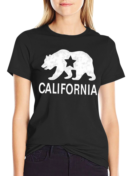 California Bear Graphic Tee - Black