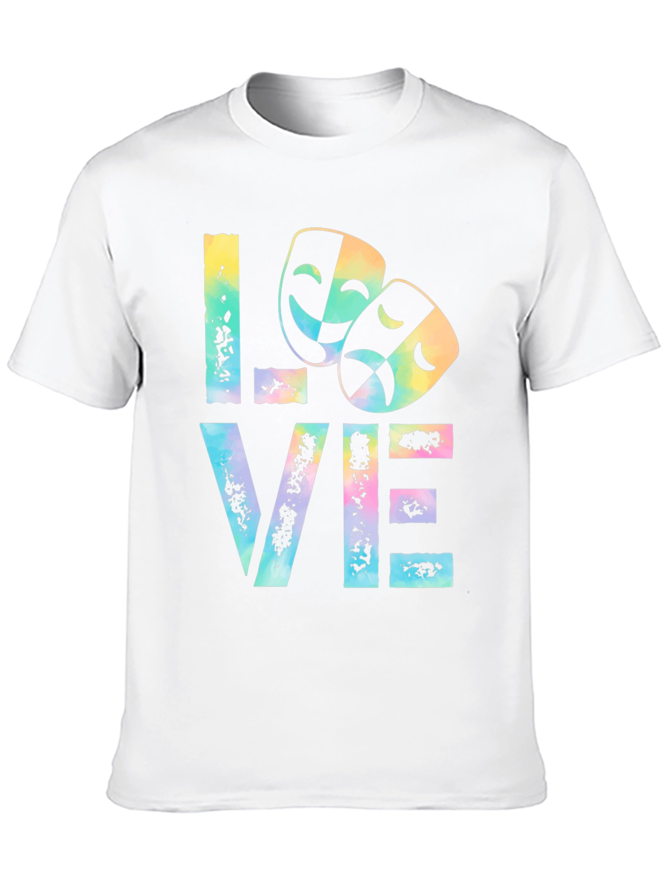 Drama Masks LOVE T-Shirt Theater Lover Tee