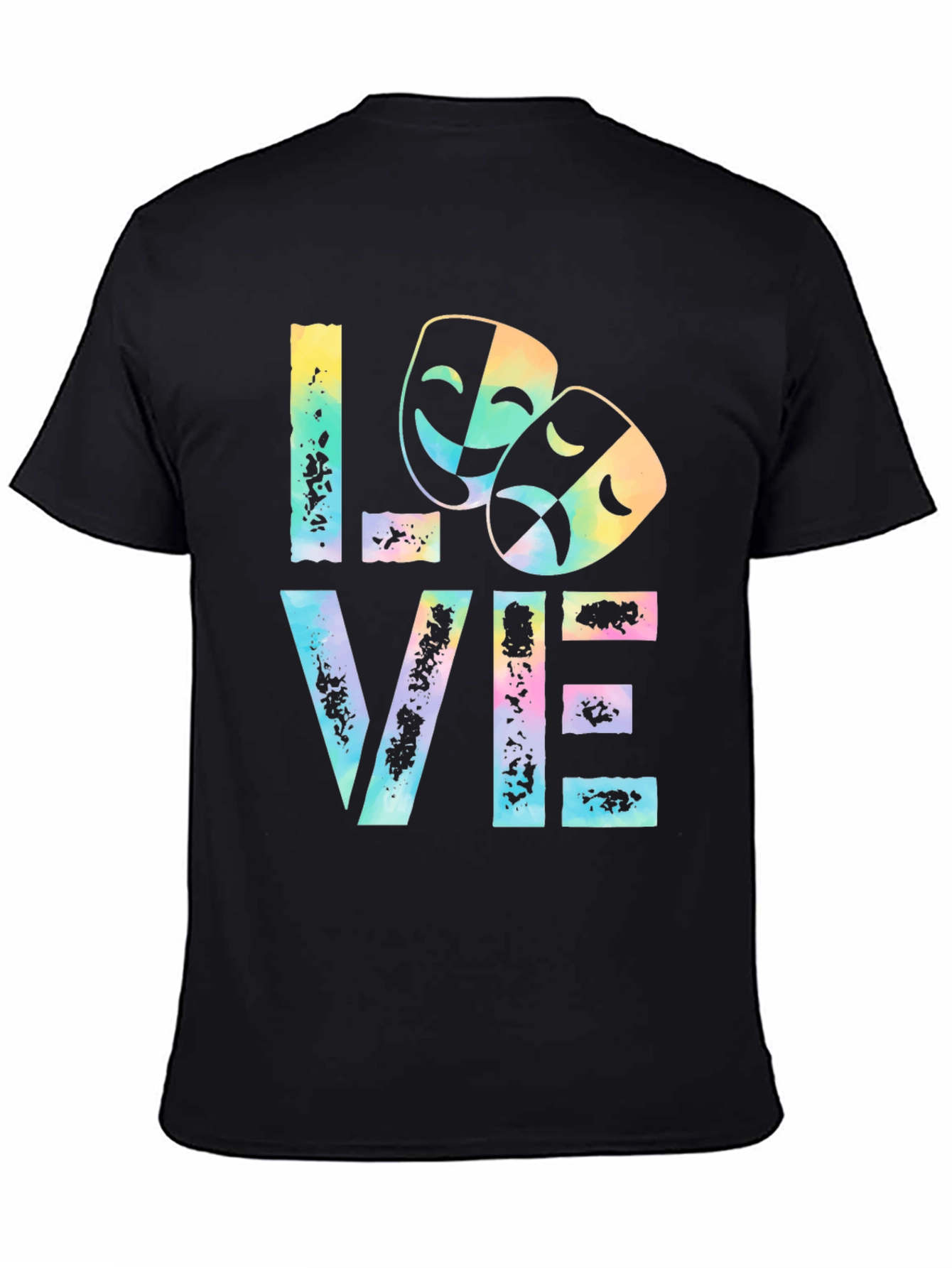 Drama Masks LOVE T-Shirt Theater Lover Tee