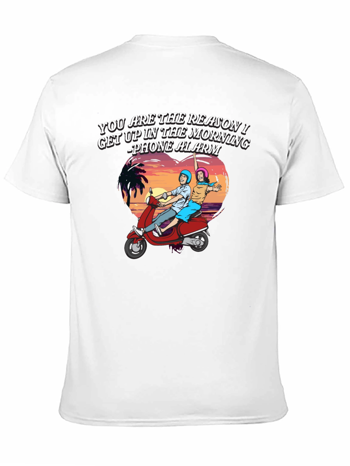 Reason I Get Up T-Shirt - Scooter Ride