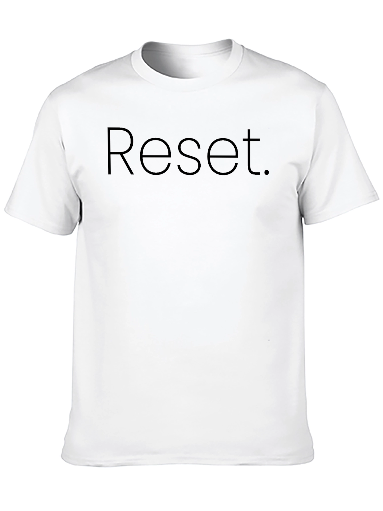 Reset Graphic Black T-Shirt