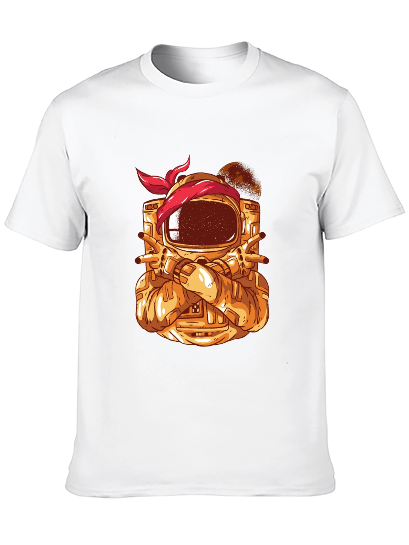 Astronaut Graphic Tee - Cool Space Design