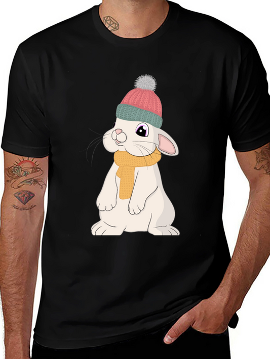 Cute Rabbit T-Shirt - Cartoon Bunny Graphic Tee