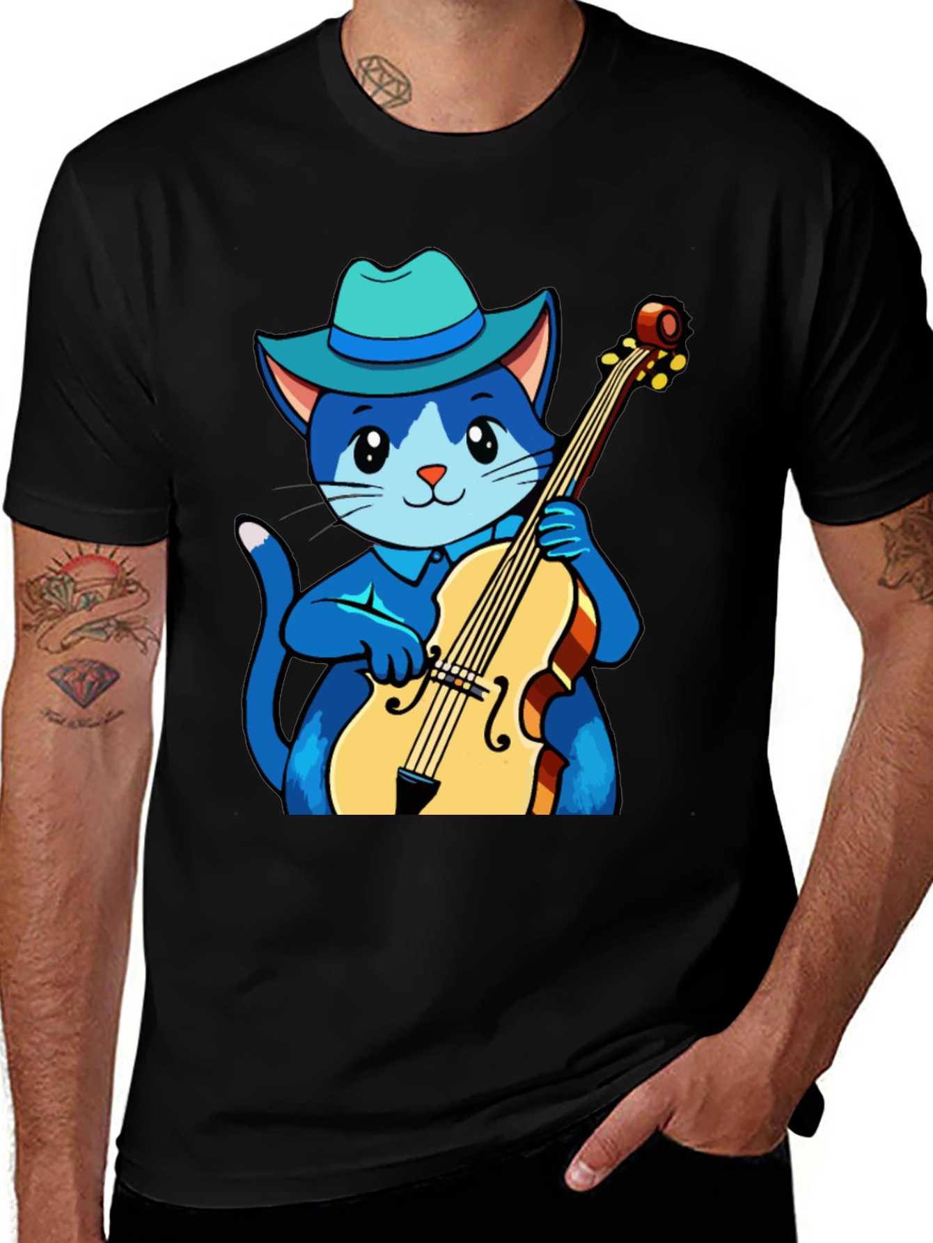Cat Musician T-Shirt