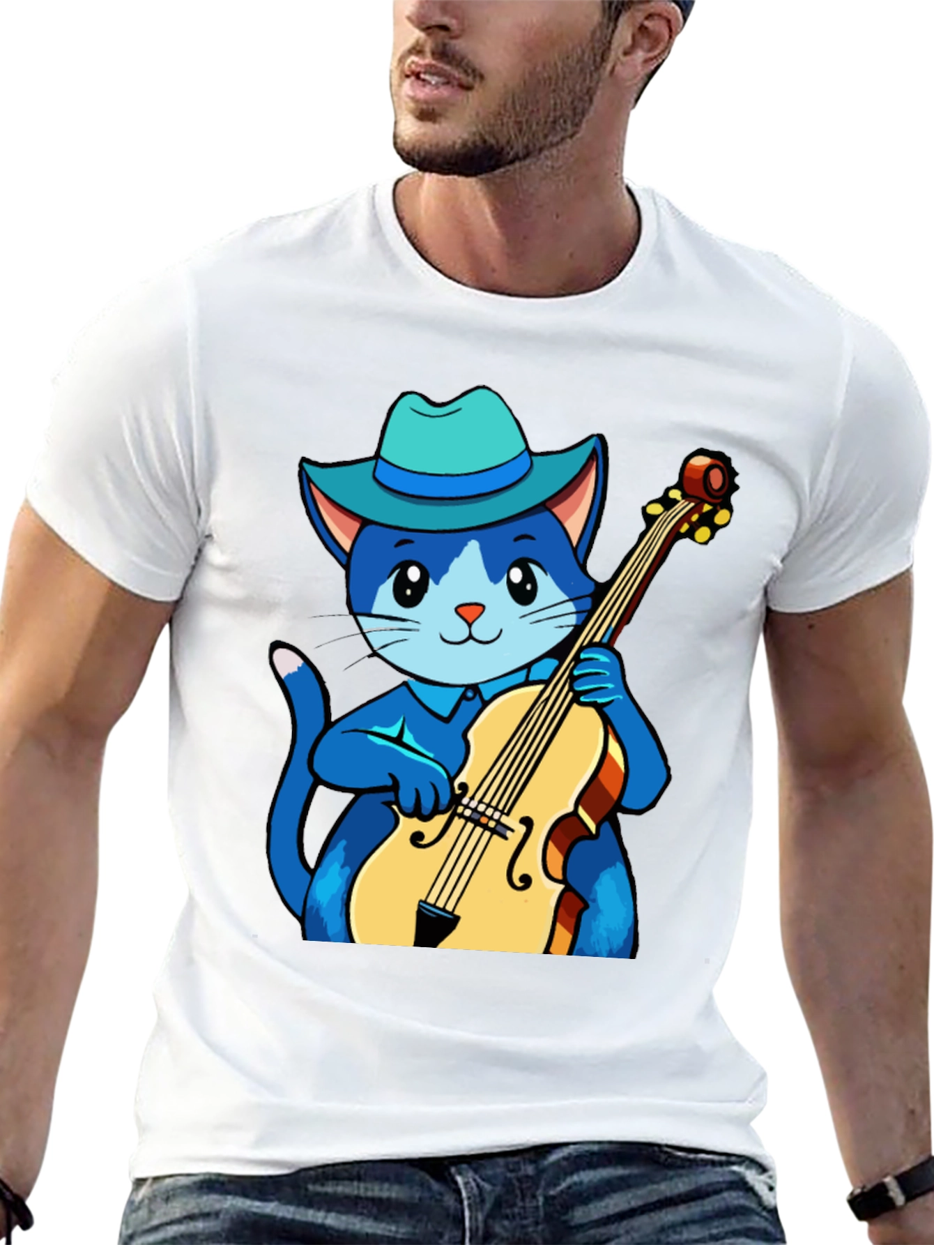 Cat Musician T-Shirt