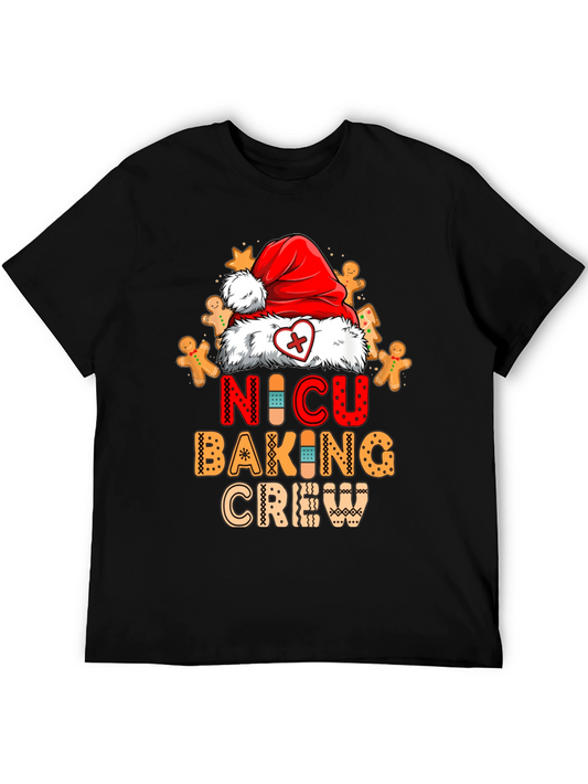 NICU Baking Crew Christmas Graphic T-Shirt