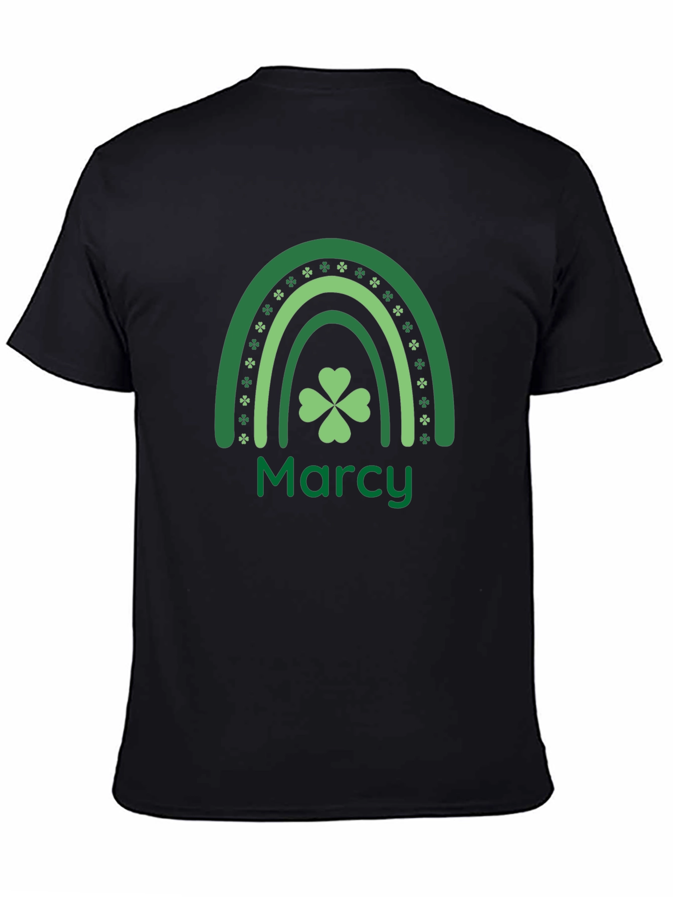 Marcy St. Patricks Day Clover Rainbow Tee