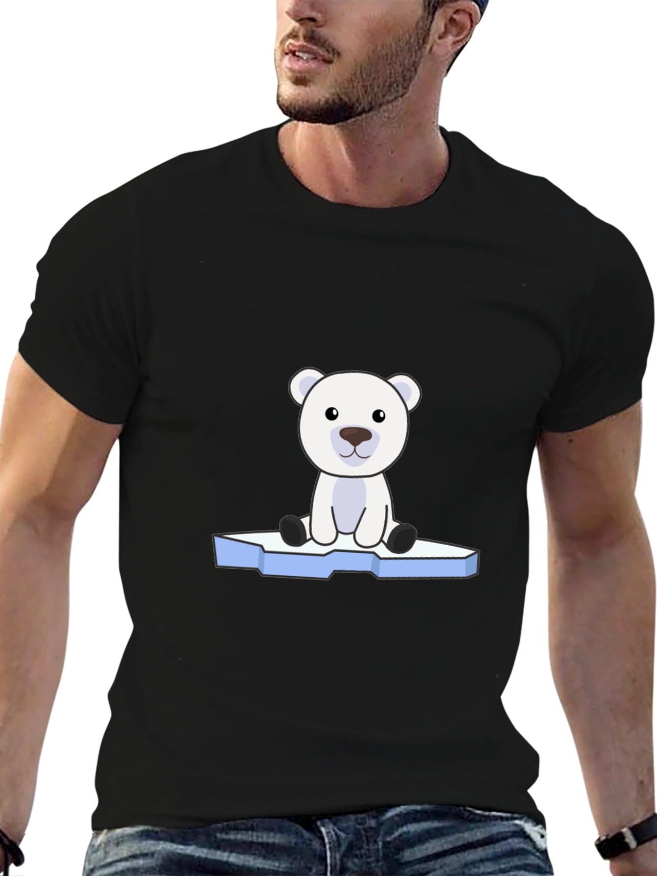 Polar Bear Graphic Tee - Cute Arctic Animal Design