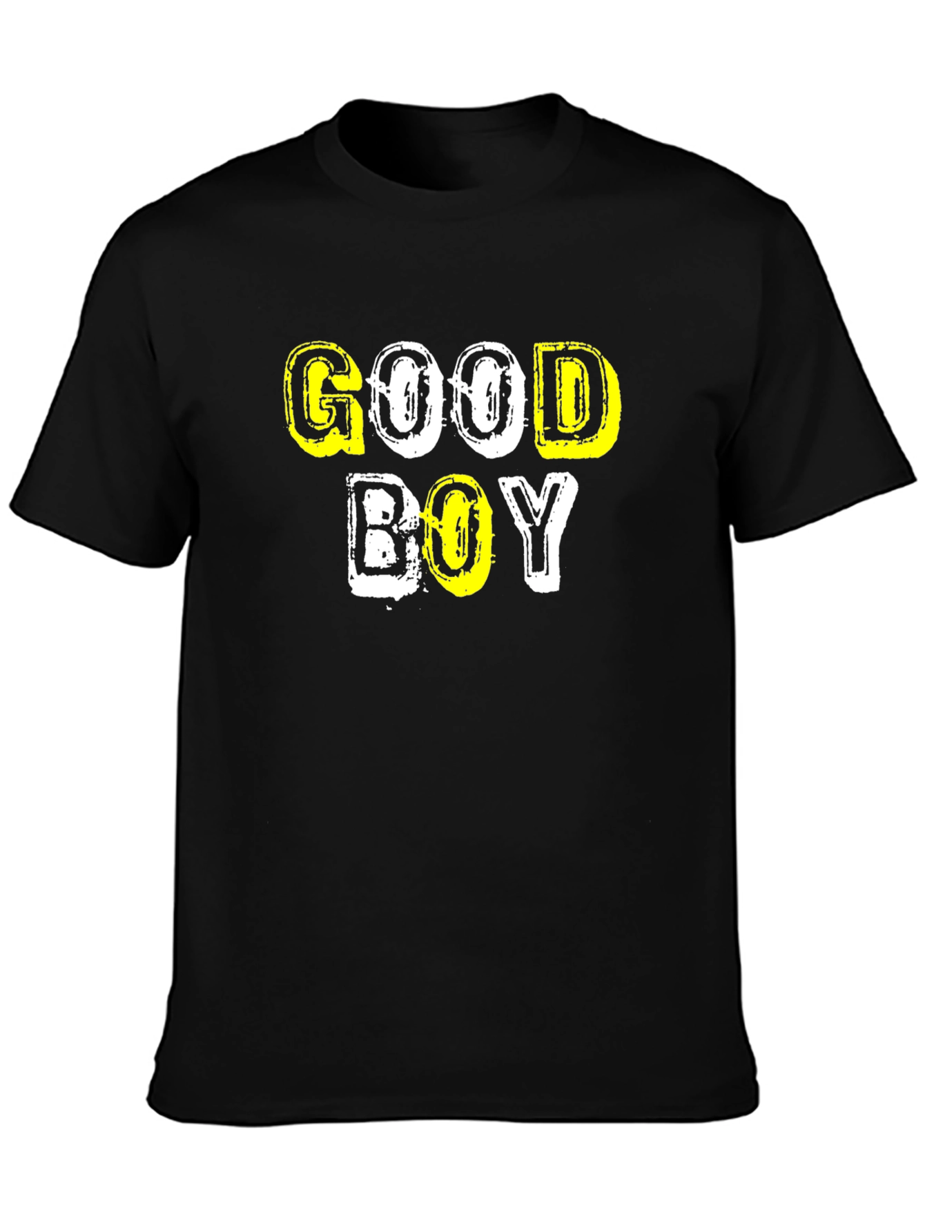 Good Boy Graphic Tee - Black Cotton T-Shirt
