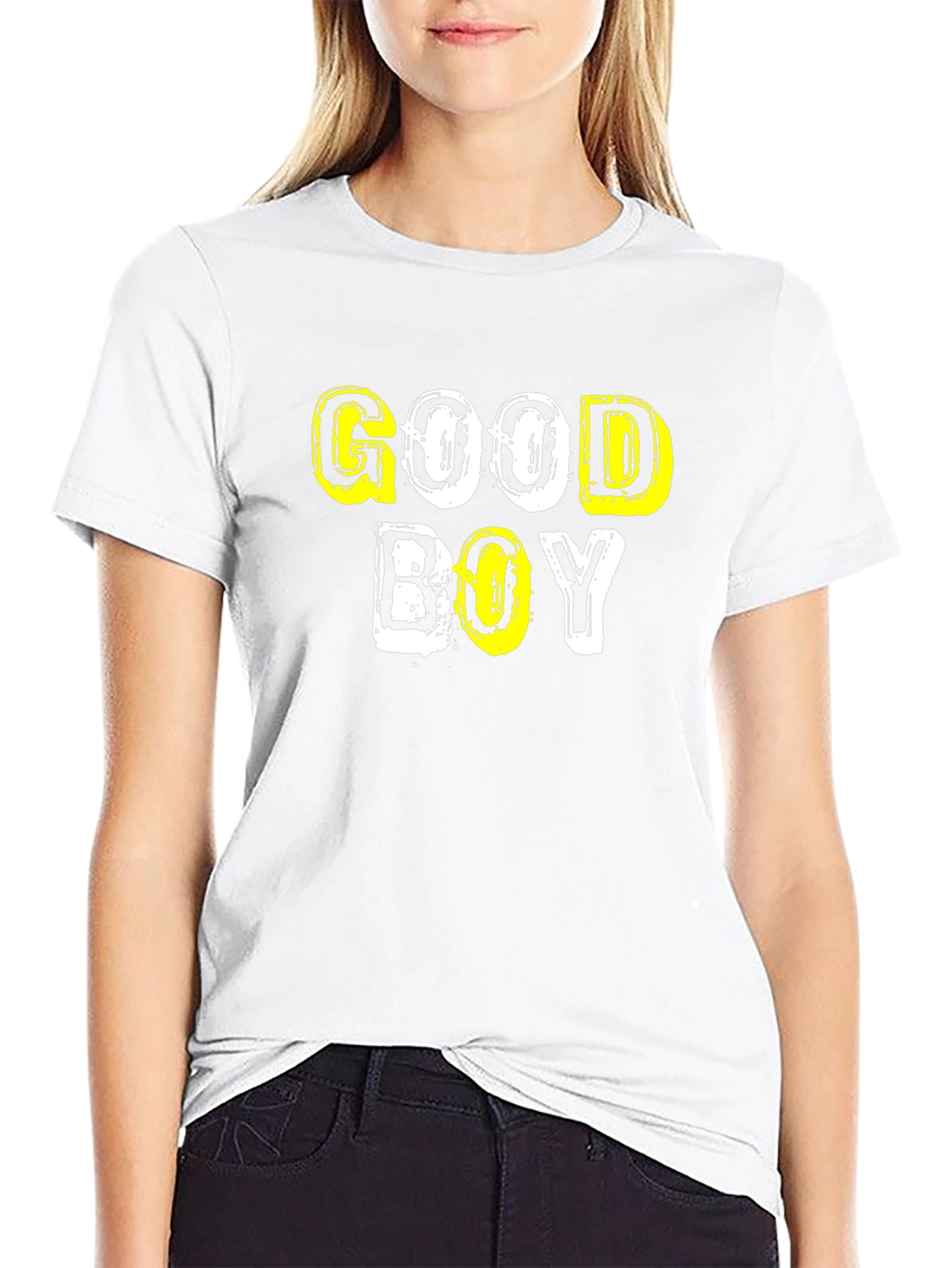 Good Boy Graphic Tee - Black Cotton T-Shirt
