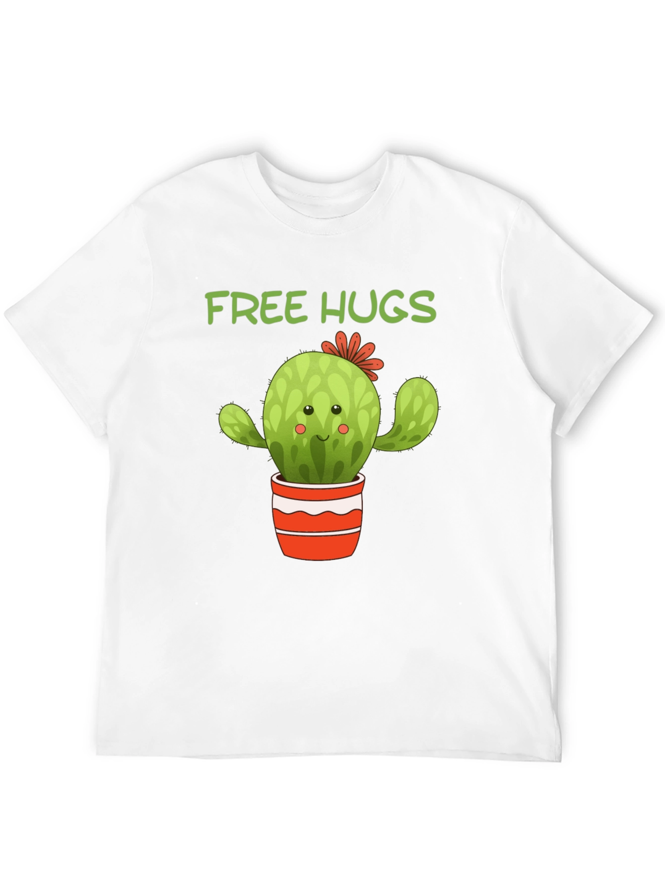 Free Hugs Cactus T-Shirt - Cute Graphic Tee