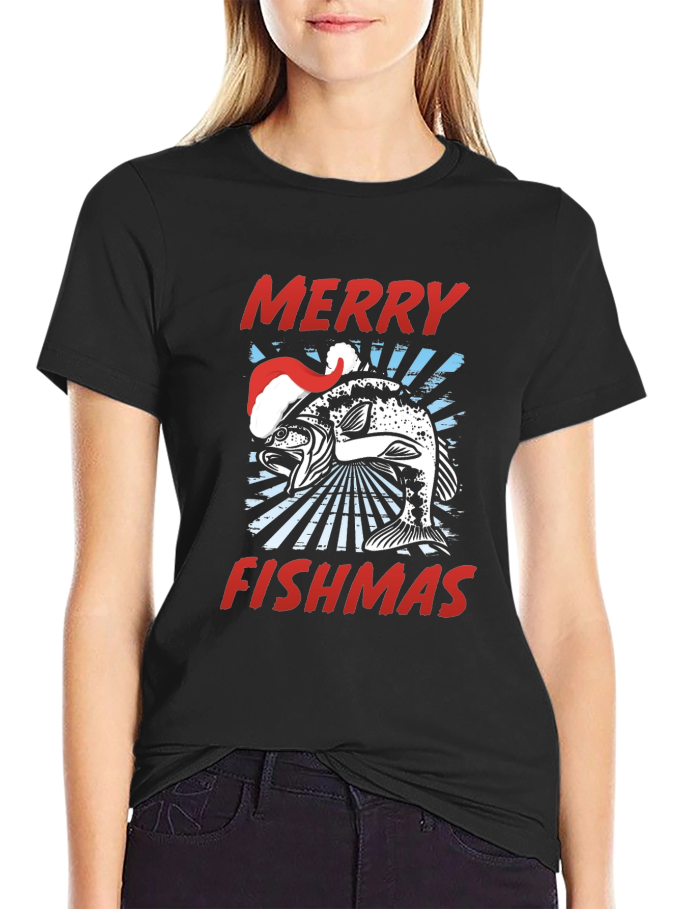 Merry Fishmas Graphic T-Shirt