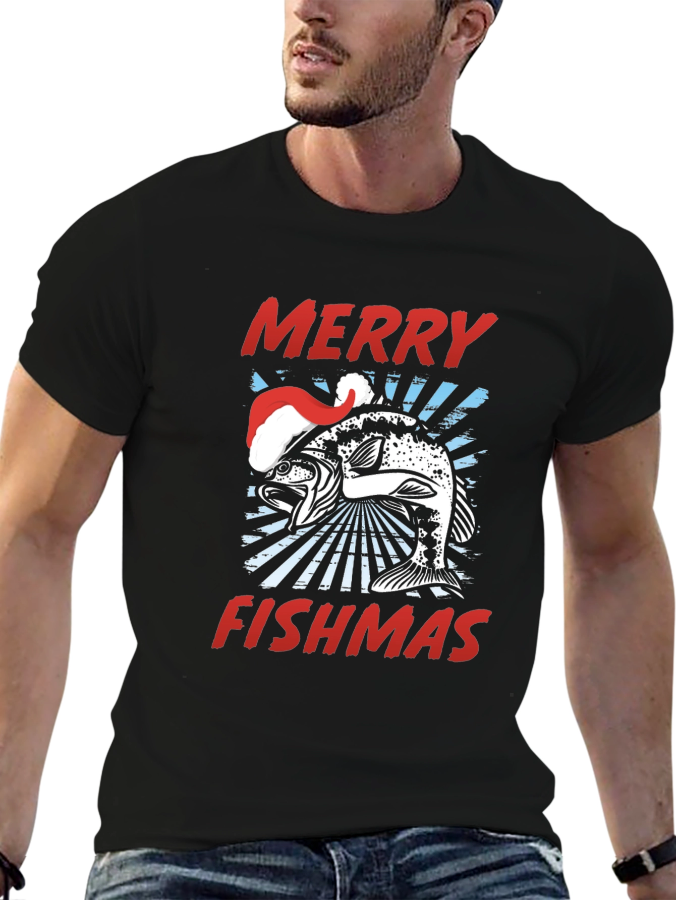 Merry Fishmas Graphic T-Shirt