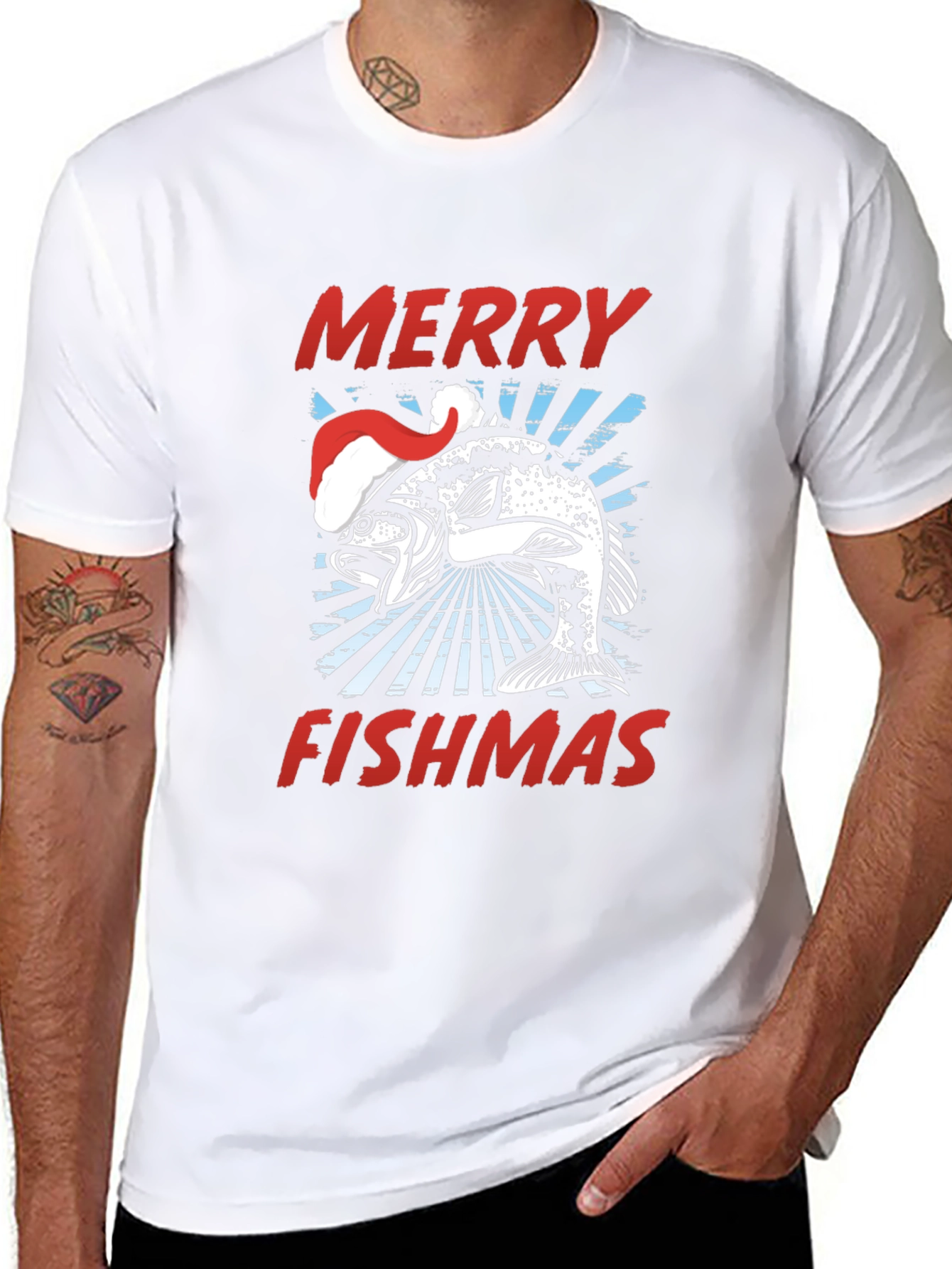 Merry Fishmas Graphic T-Shirt