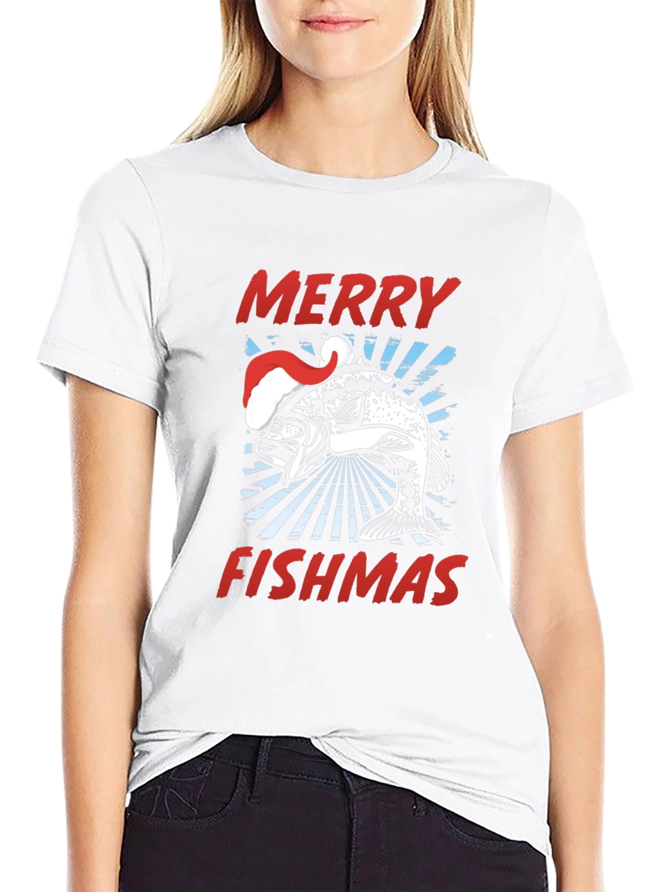 Merry Fishmas Graphic T-Shirt