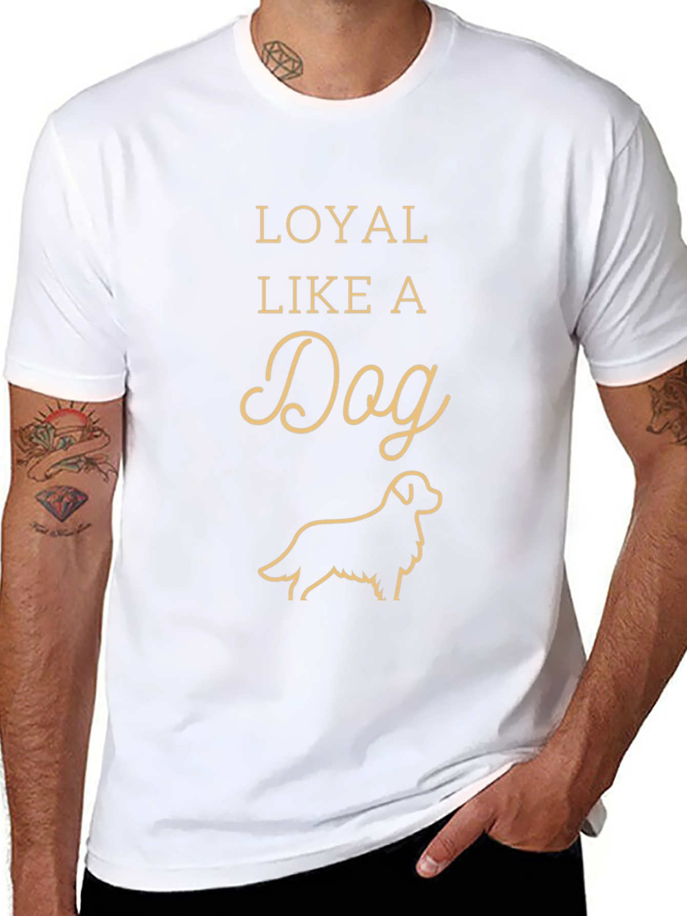 Loyal Like a Dog Graphic Tee - Black