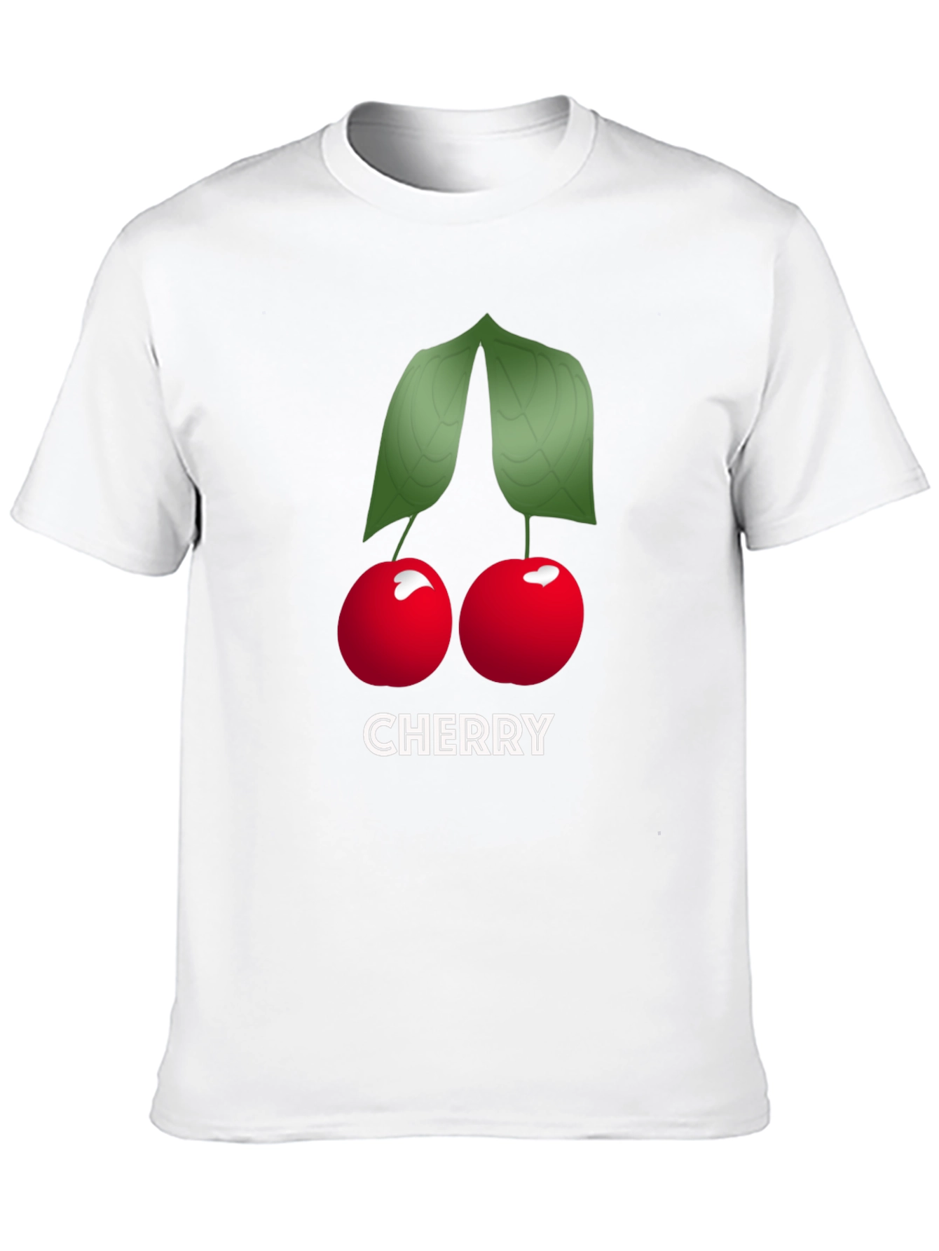 Cherry Graphic Tee - Soft Cotton Black T-Shirt