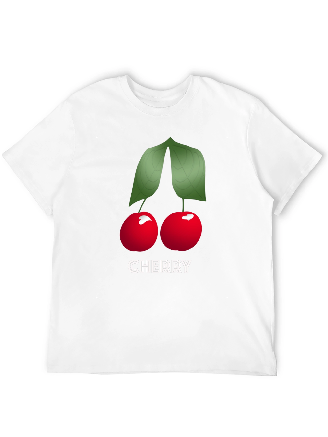 Cherry Graphic Tee - Soft Cotton Black T-Shirt