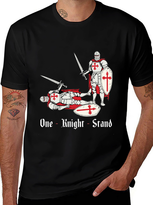 One Knight Stand T-Shirt - Crusader Humor Tee