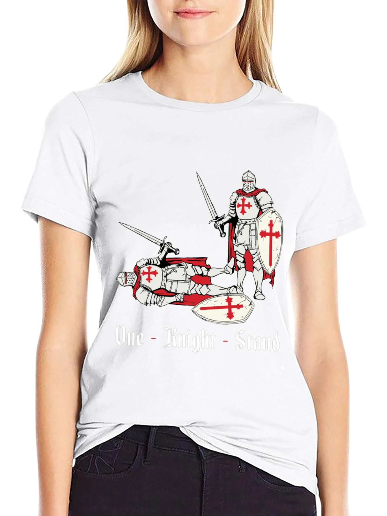 One Knight Stand T-Shirt - Crusader Humor Tee