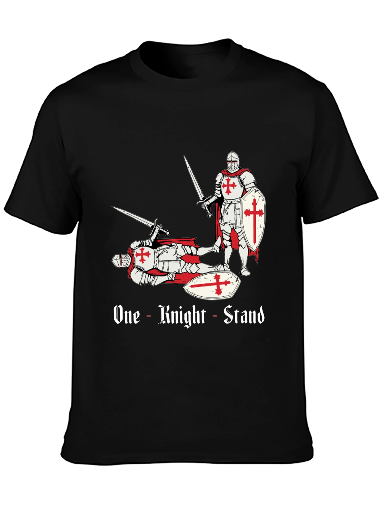 One Knight Stand T-Shirt - Crusader Humor Tee