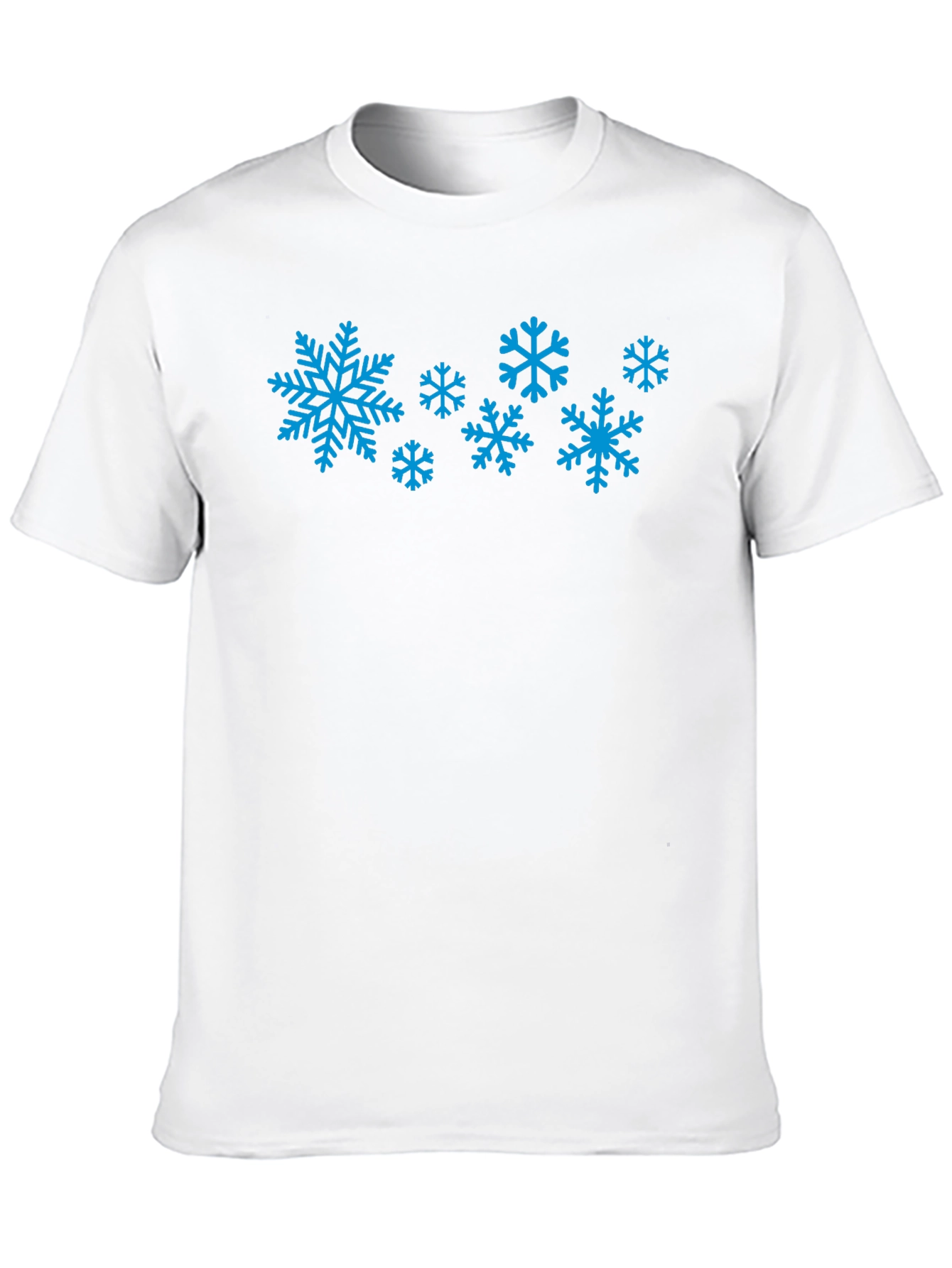 Snowflake Graphic Tee - Black Cotton Blend