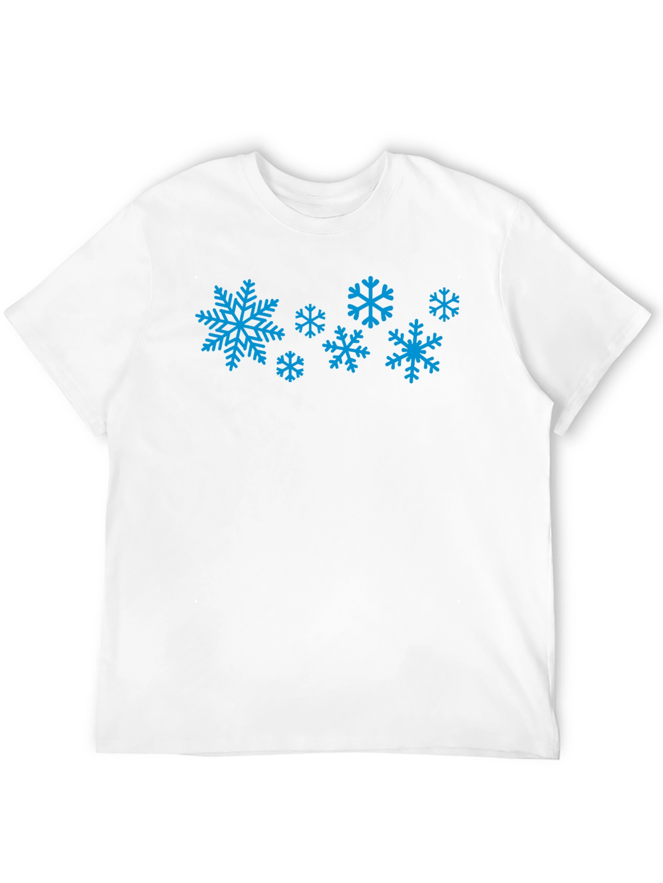 Snowflake Graphic Tee - Black Cotton Blend