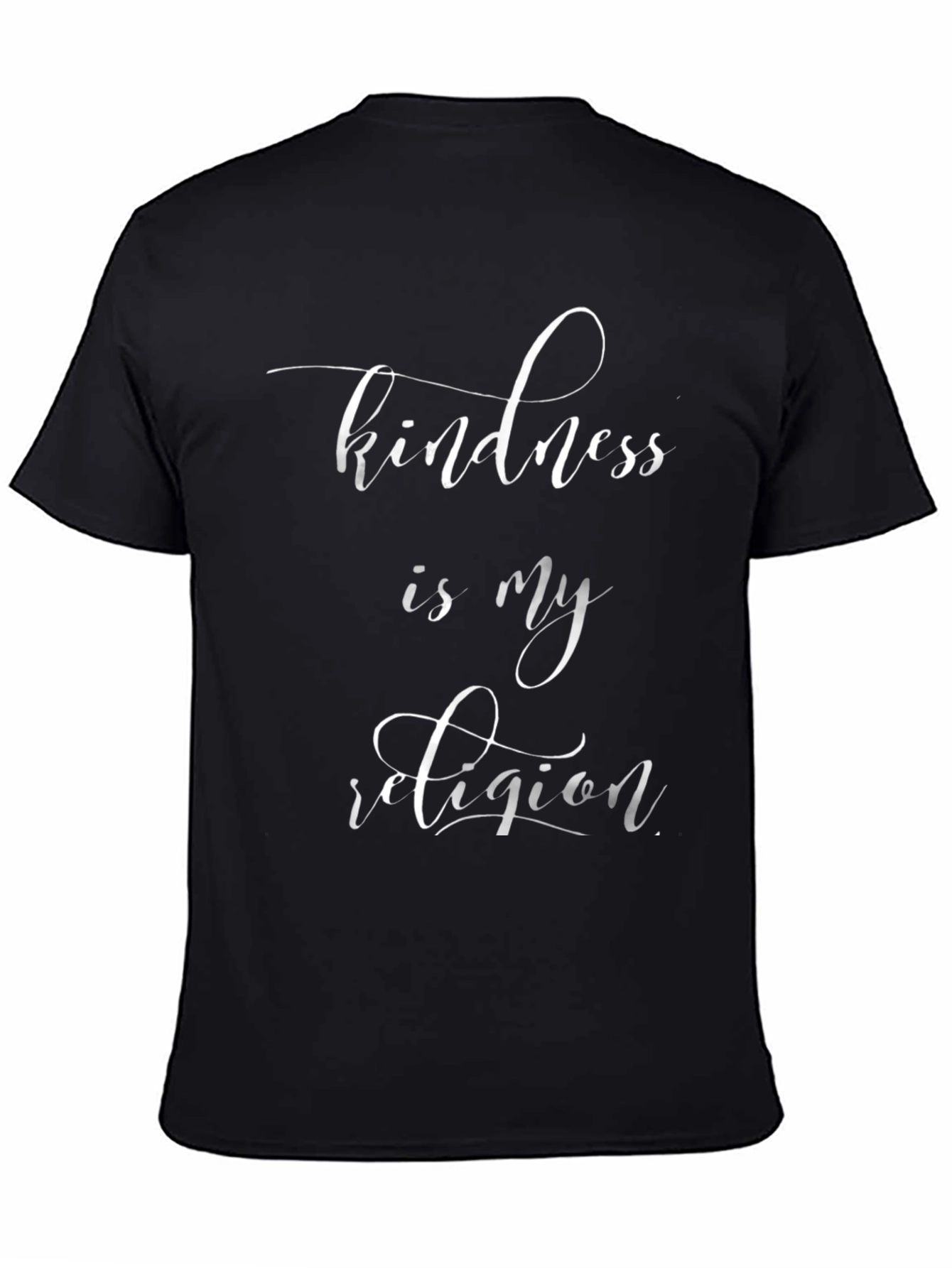 Kindness is My Religion Graphic Tee - Black