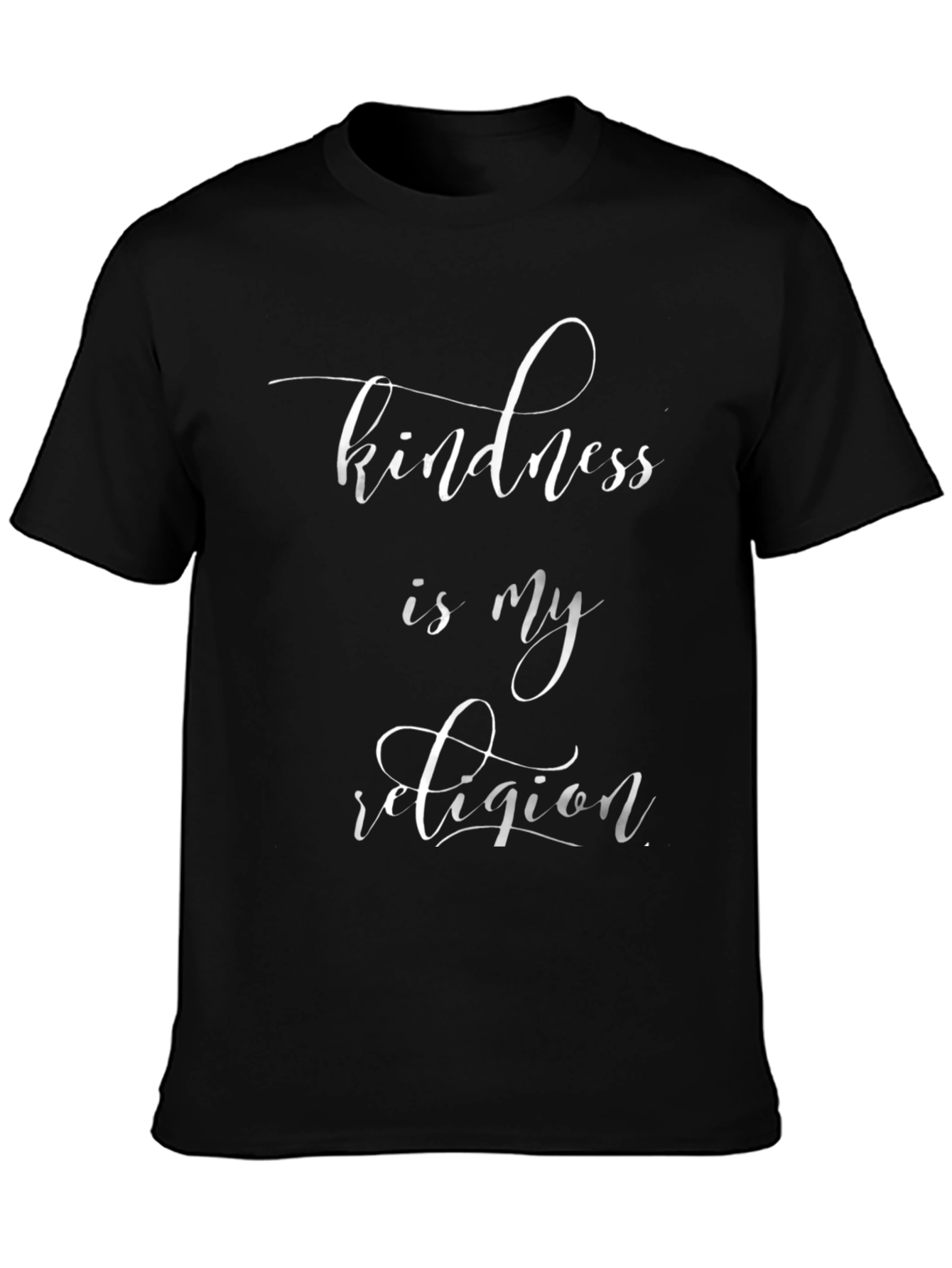 Kindness is My Religion Graphic Tee - Black