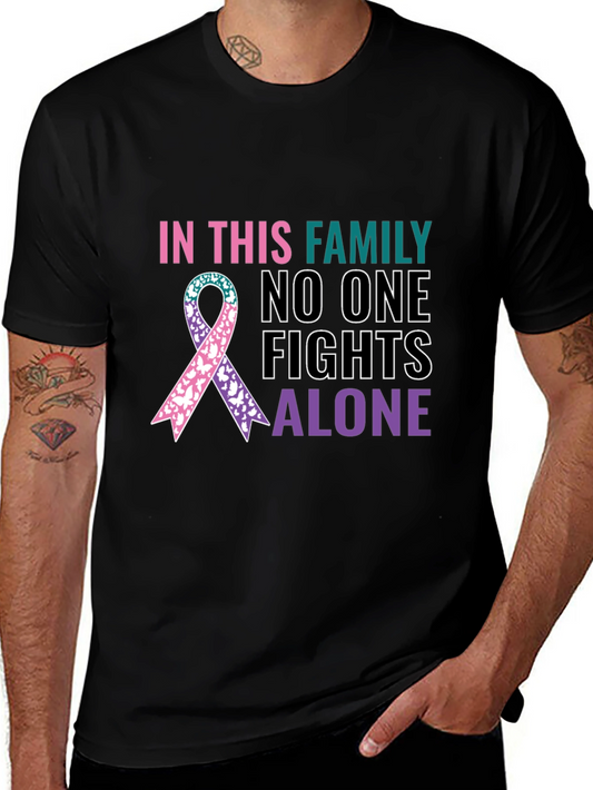 In This Family No One Fights Alone Graphic Tee