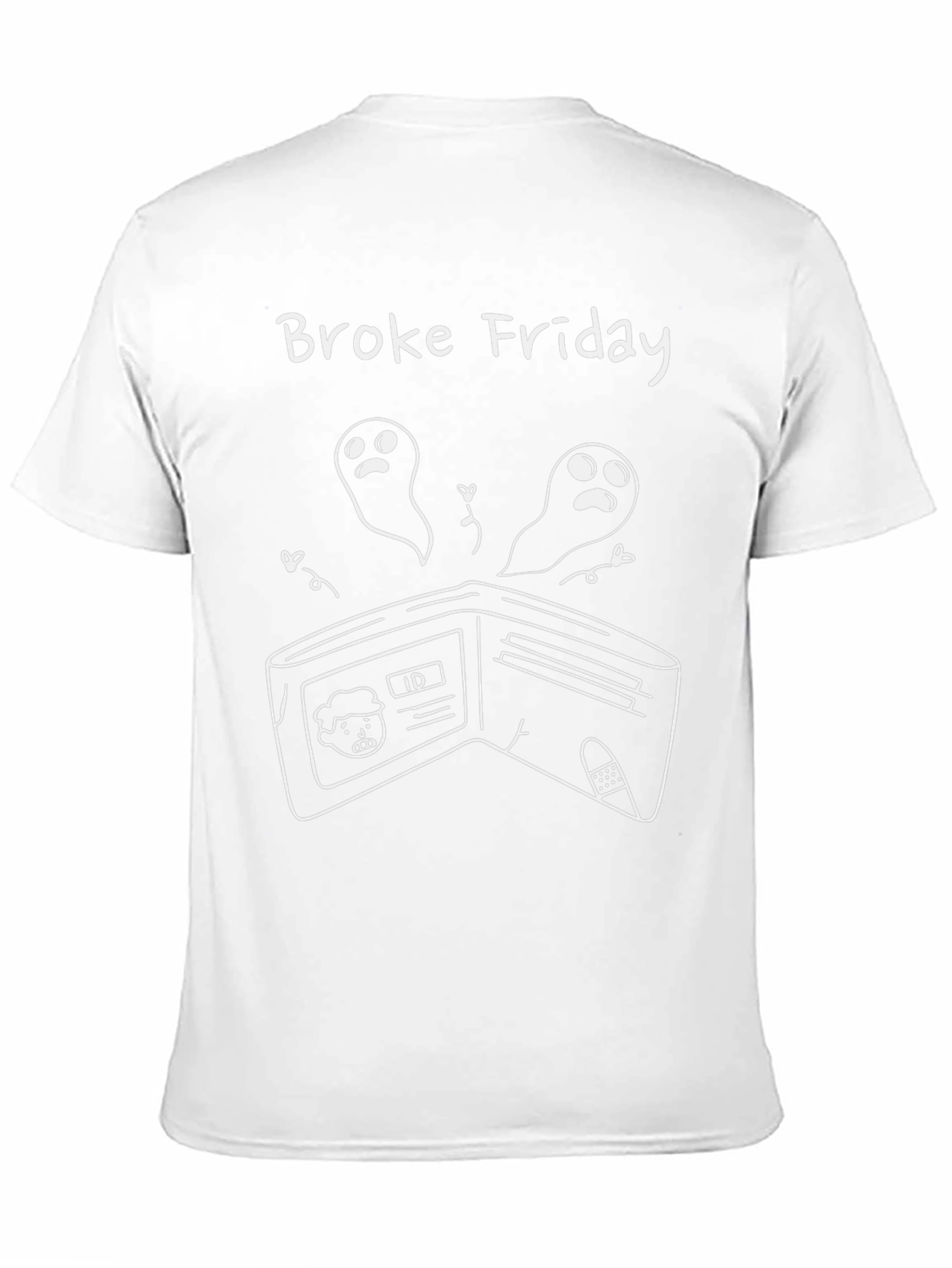 Broke Friday Graphic Tee - Funny Empty Wallet T-Shirt