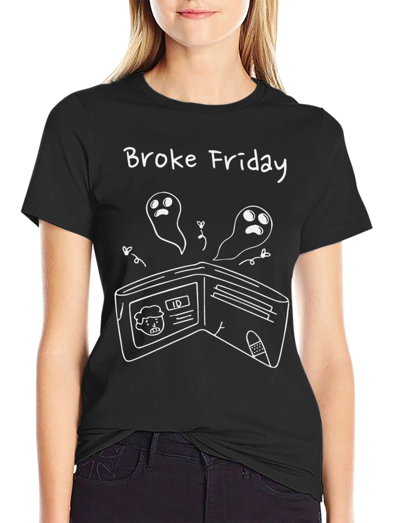 Broke Friday Graphic Tee - Funny Empty Wallet T-Shirt