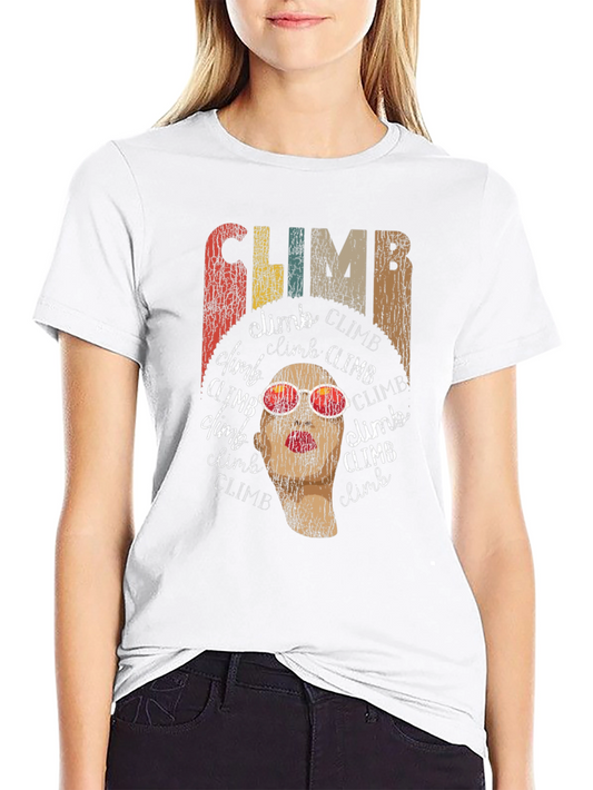 Climb Retro T-Shirt - Vintage Style