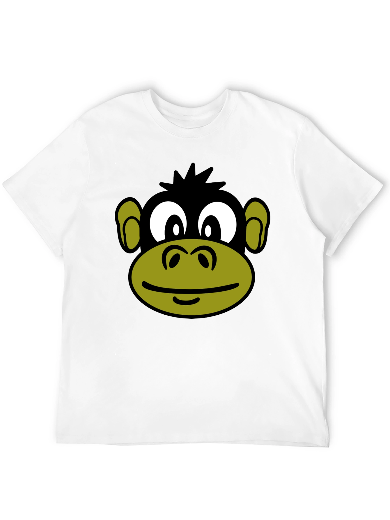 Funny Monkey Face Graphic T-Shirt