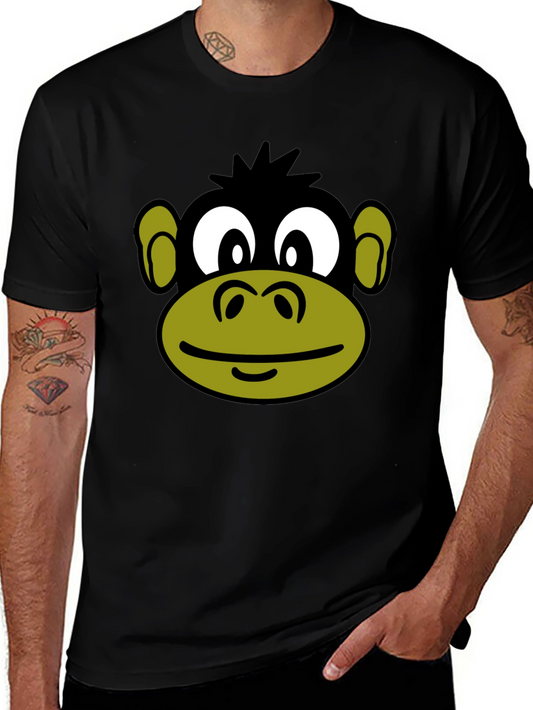 Funny Monkey Face Graphic T-Shirt