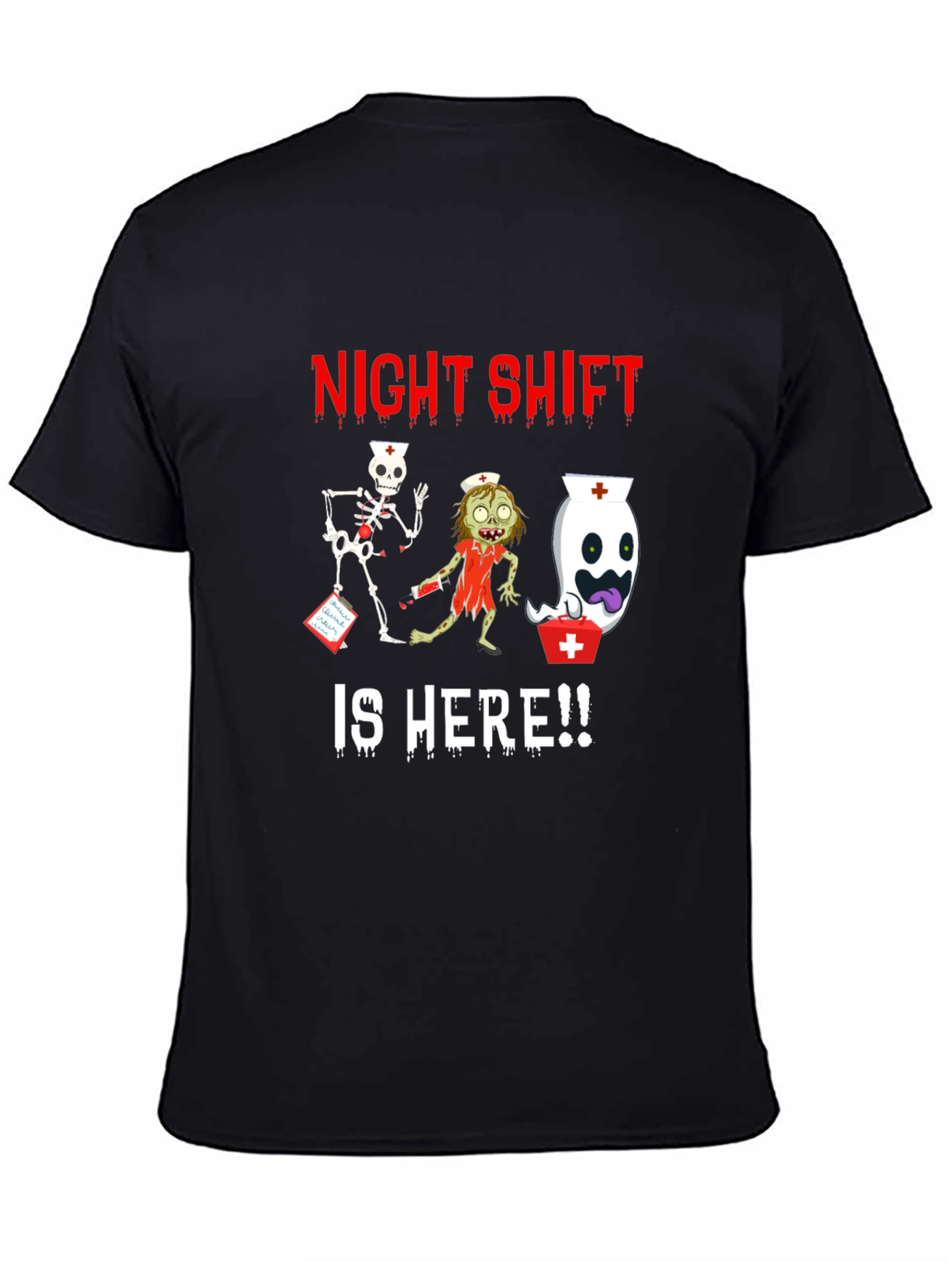 Night Shift Nurse Halloween Graphic Tee