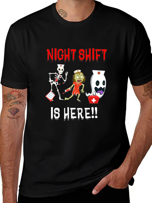 Night Shift Nurse Halloween Graphic Tee