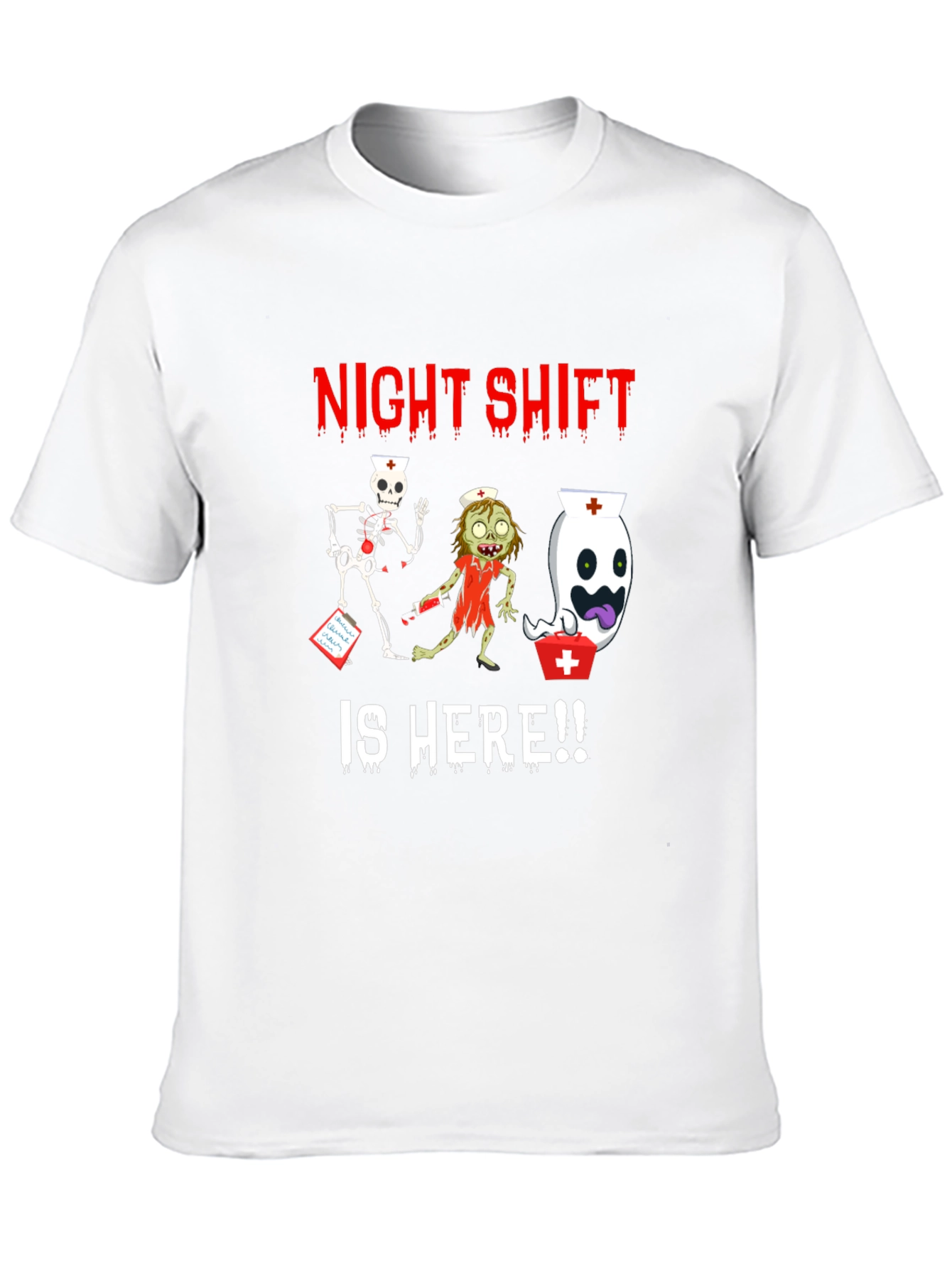 Night Shift Nurse Halloween Graphic Tee