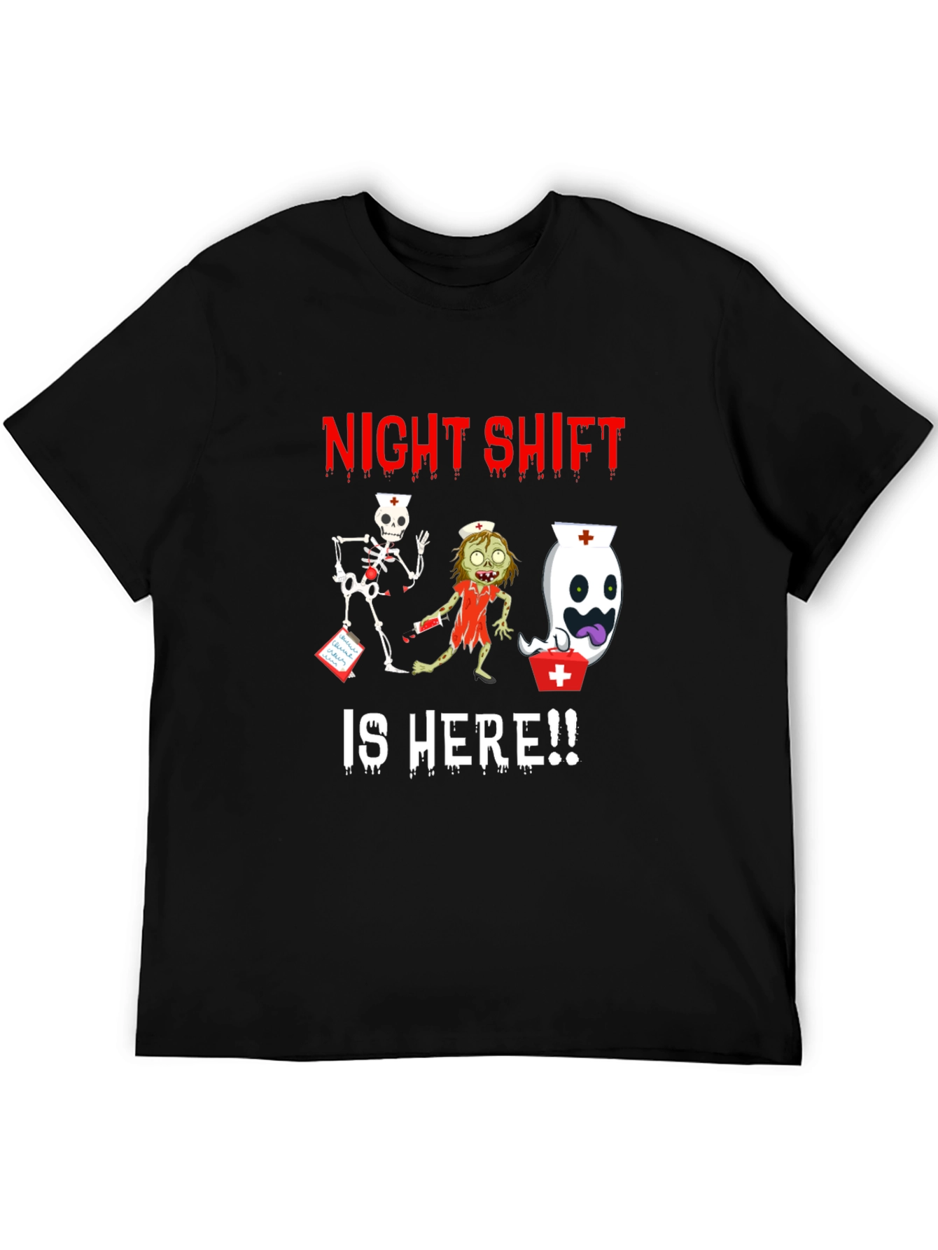 Night Shift Nurse Halloween Graphic Tee