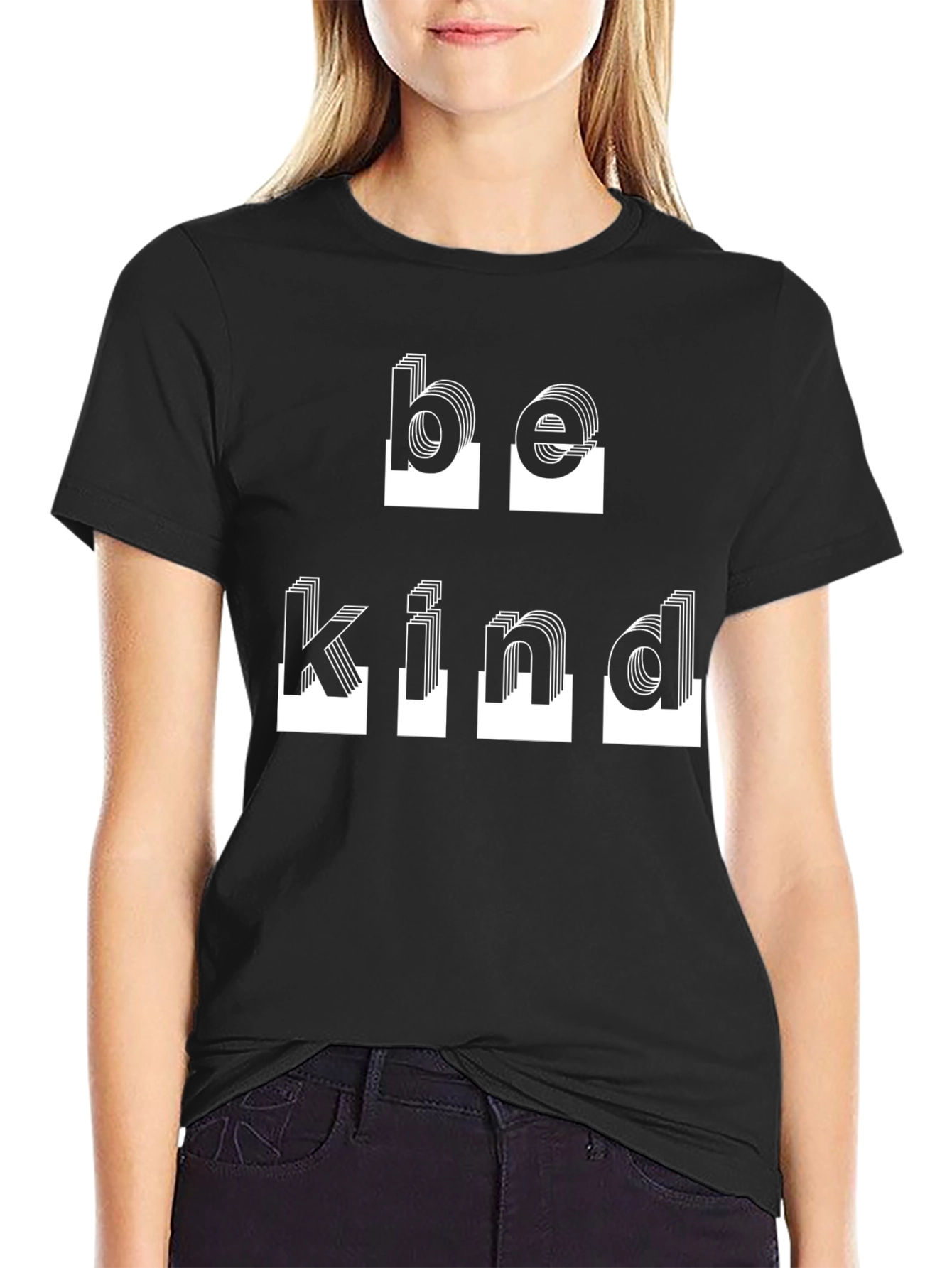 Be Kind Black Graphic Tee