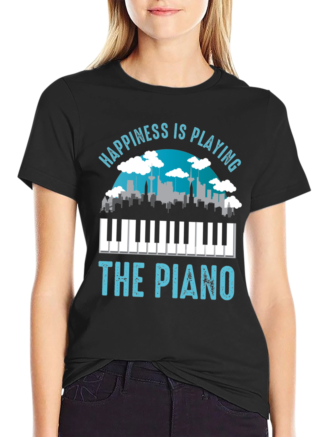 Happiness is Playing the Piano T-Shirt