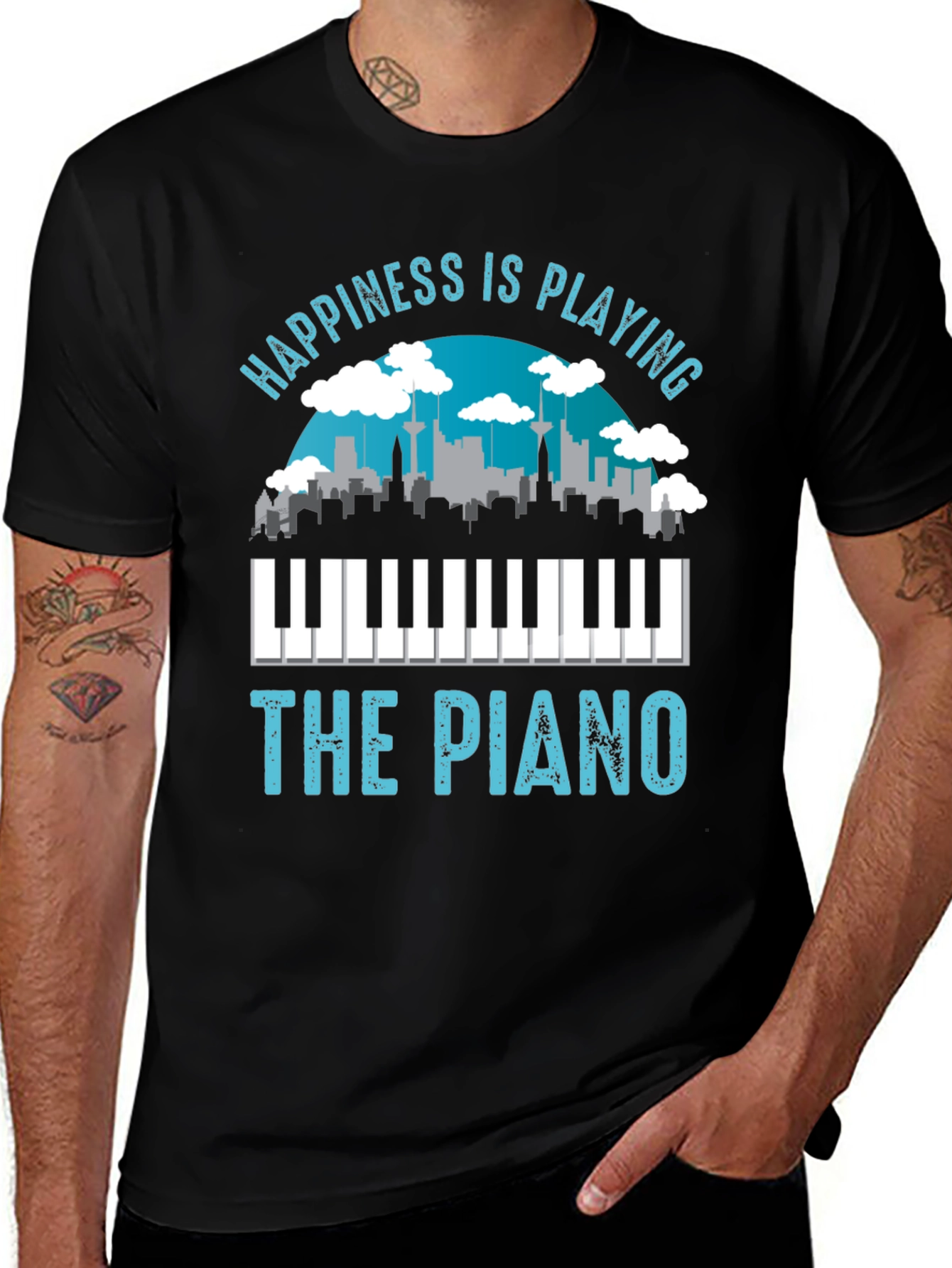 Happiness is Playing the Piano T-Shirt